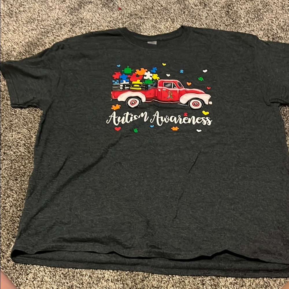Gildan Autism Awareness Kids T-Shirt - Charcoal